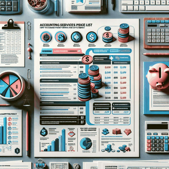 cenník účtovníctvo